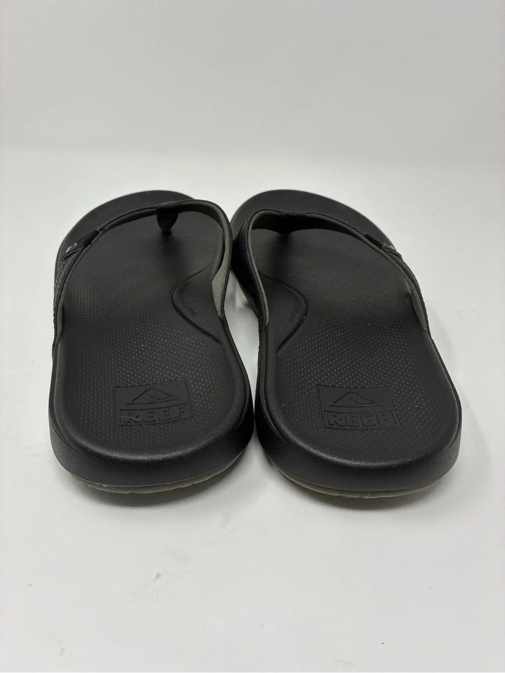 Reef Men's Black Flip Flop Sandals Comfortable Supportive Arch 9